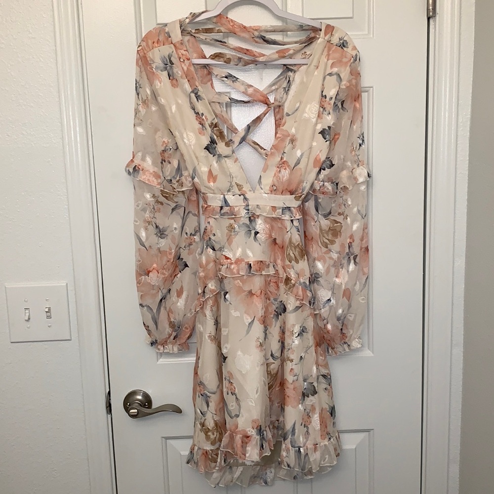 Showpo lace up back dress
